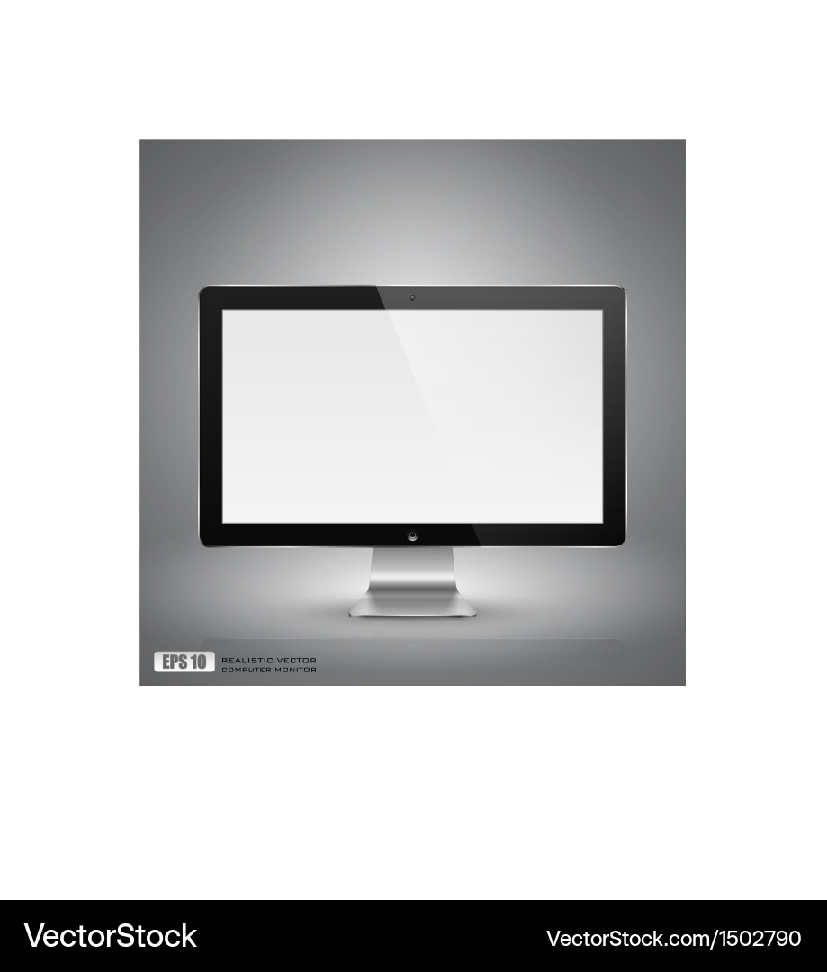 Modern Computer Monitor vector image