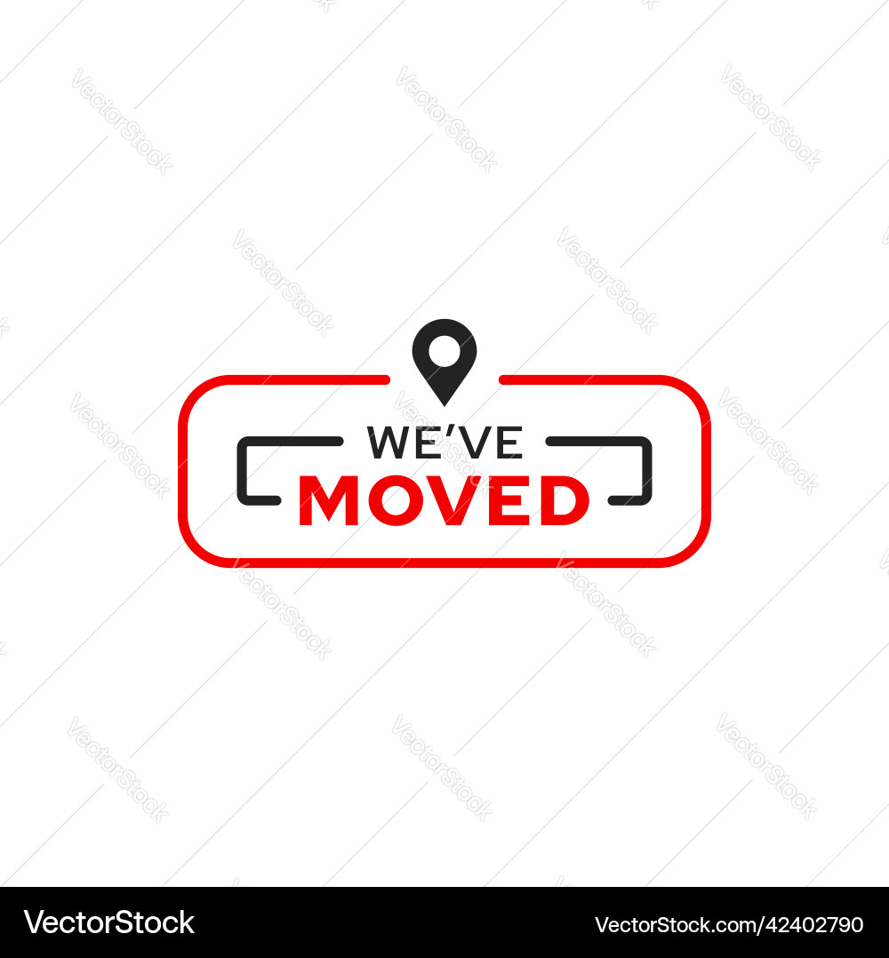 Move & Location Icon - Address Change vector image