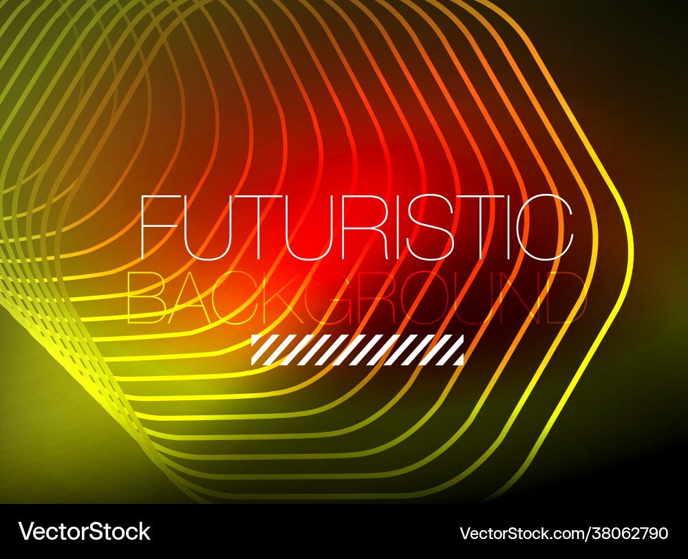Neon color square shape lines abstract background Neon color square shape lines abstract background Vector Image