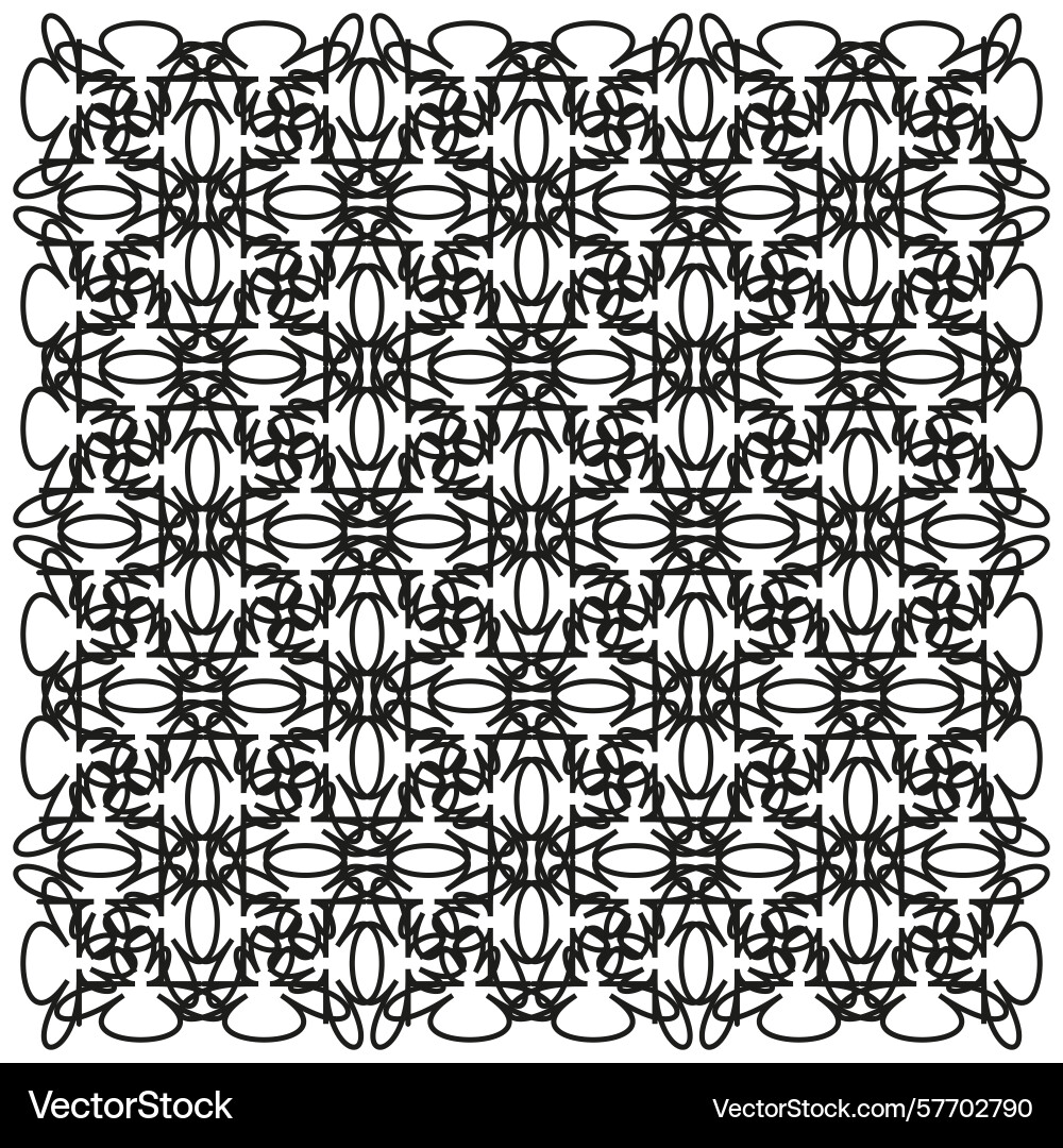 Overlapping circle mesh interlaced loop pattern Overlapping circle mesh interlaced loop pattern vector image