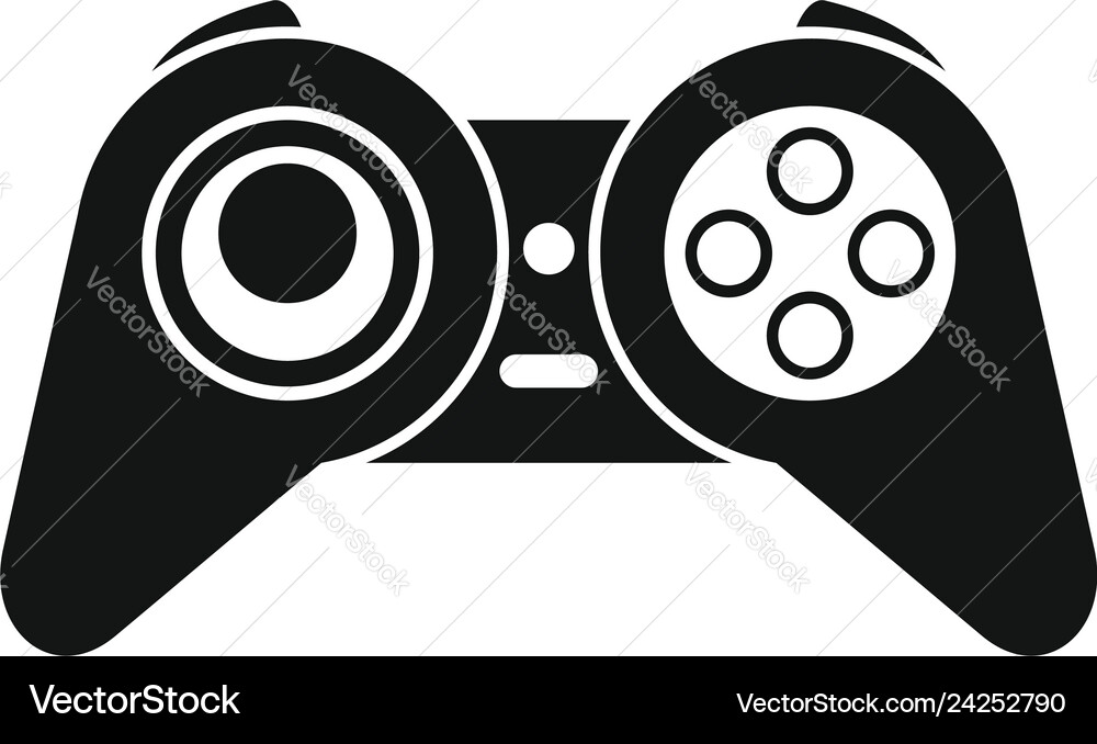 Retro game joystick icon simple style Retro game joystick icon simple style vector image
