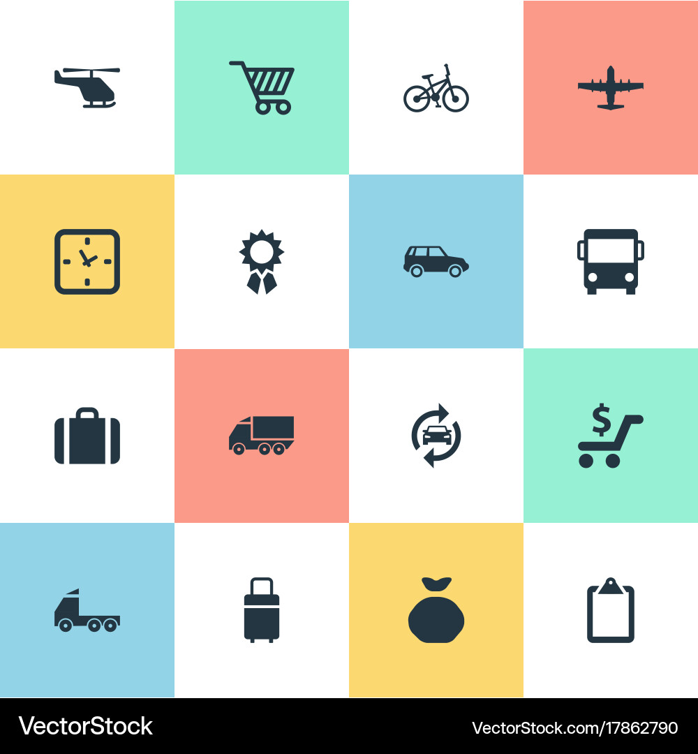 Set of simple surrender icons Vector Image