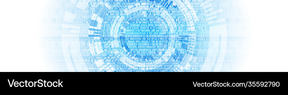 Technology background binary computer code Technology background binary computer code vector image