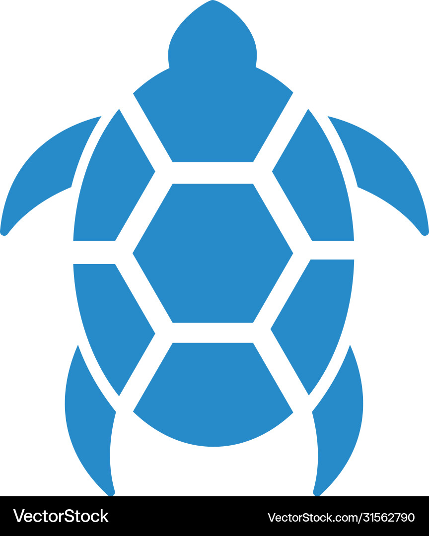 Turtle Logo - Marine Icon vector image