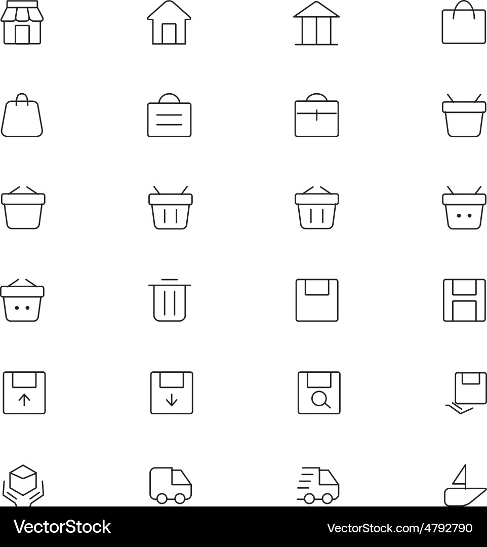 User interface icons 1 Vector Image
