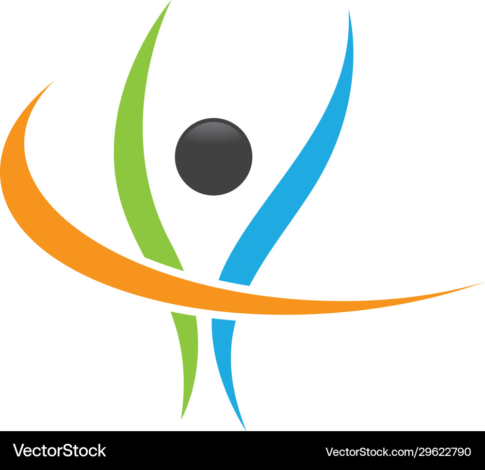 Wellness Logo Vorlage Symbol Wellness Logo Vorlage Symbol vektorbild