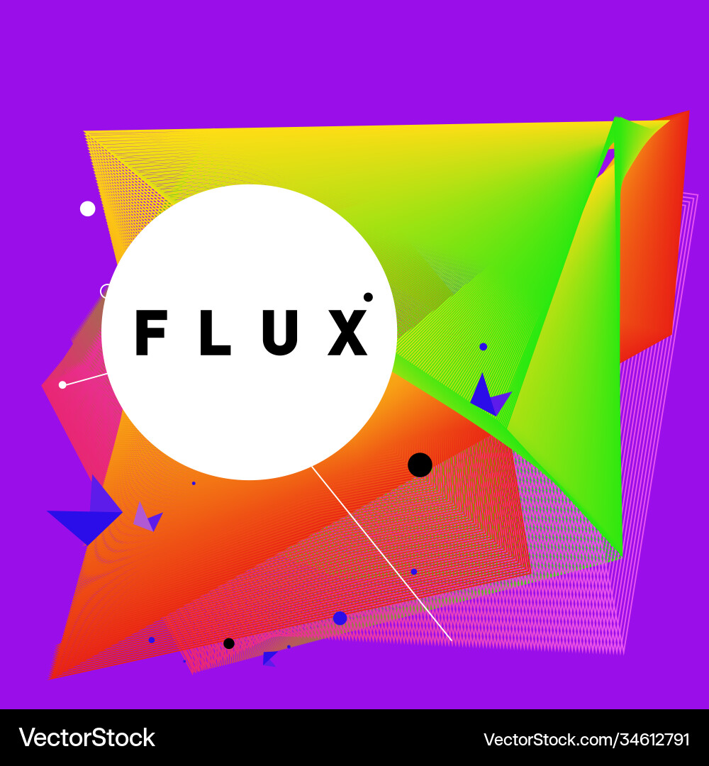 3d colorful wave background dynamic flux effect 3d colorful wave background dynamic flux effect Vector Image