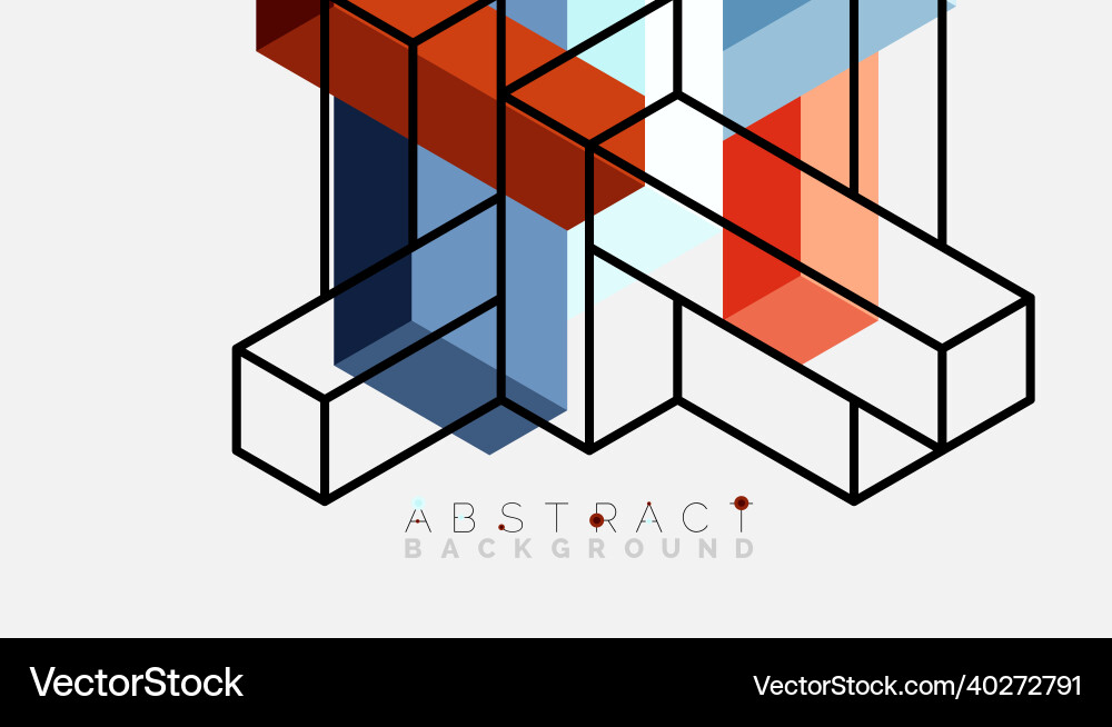 Abstract background 3d cubes cubic elements Abstract background 3d cubes cubic elements vector image