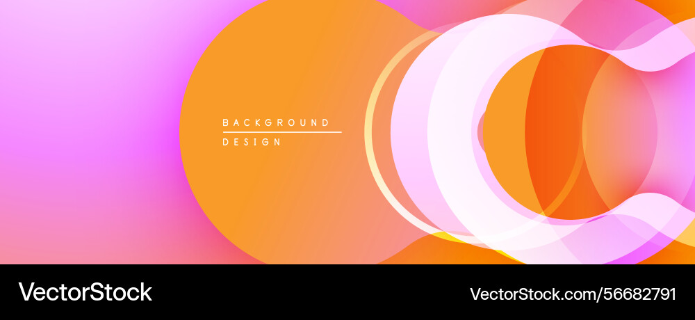 Abstract design features overlapping orange Abstract design features overlapping orange vector image