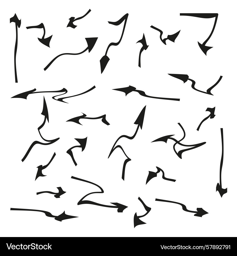 Arrow set direction pointer symbol navigation Arrow set direction pointer symbol navigation vector image