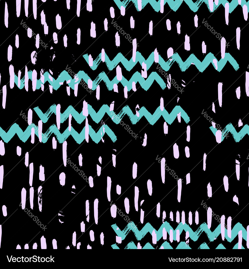 Hand-Drawn Ink Pattern Vector Image