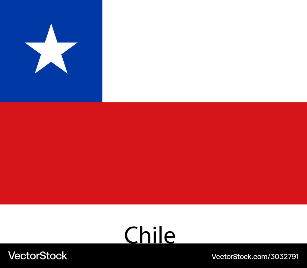 Landkarte von Chile Vektorbild