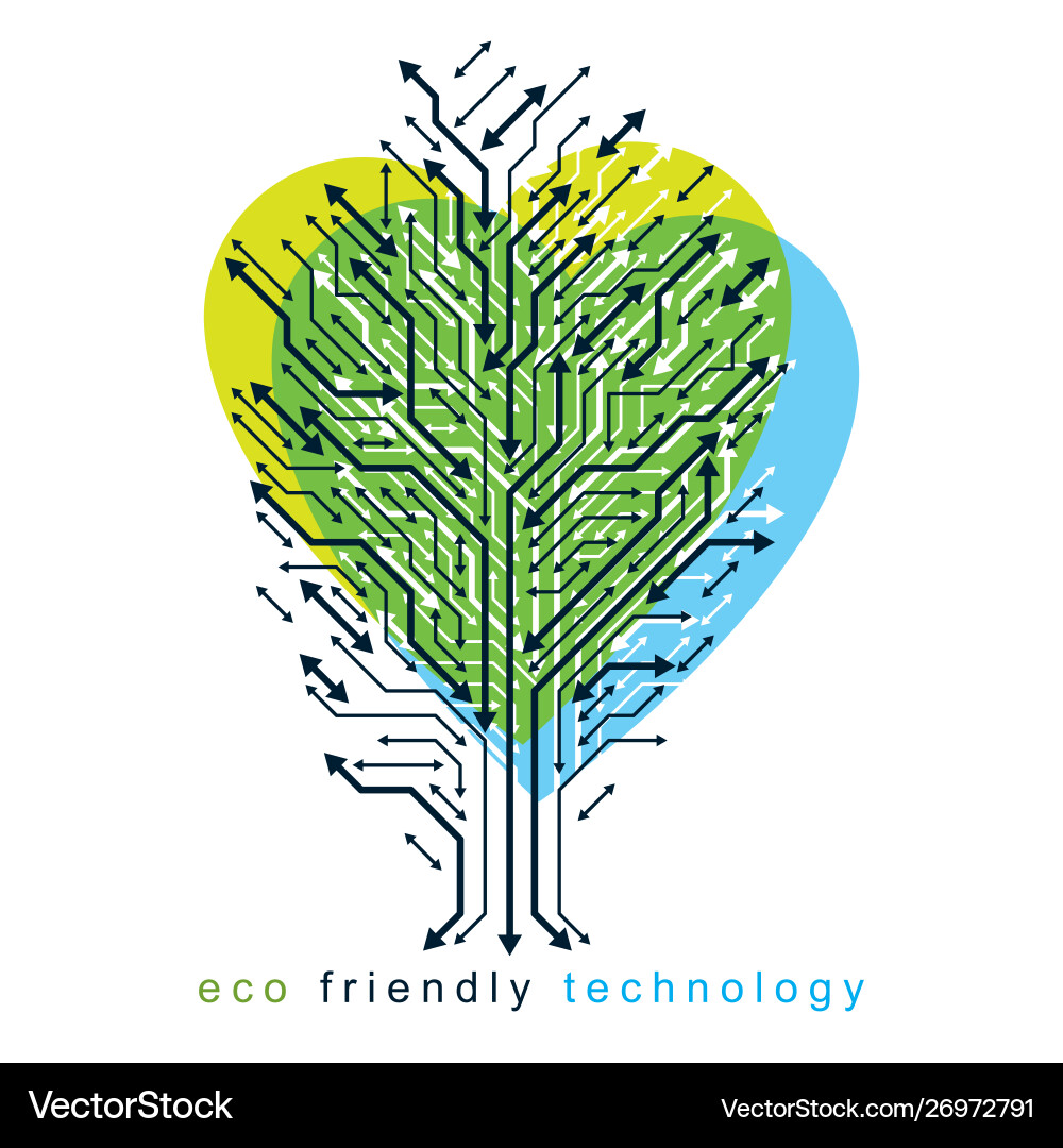 Tree in shape heart created with wireframe Tree in shape heart created with wireframe vector image