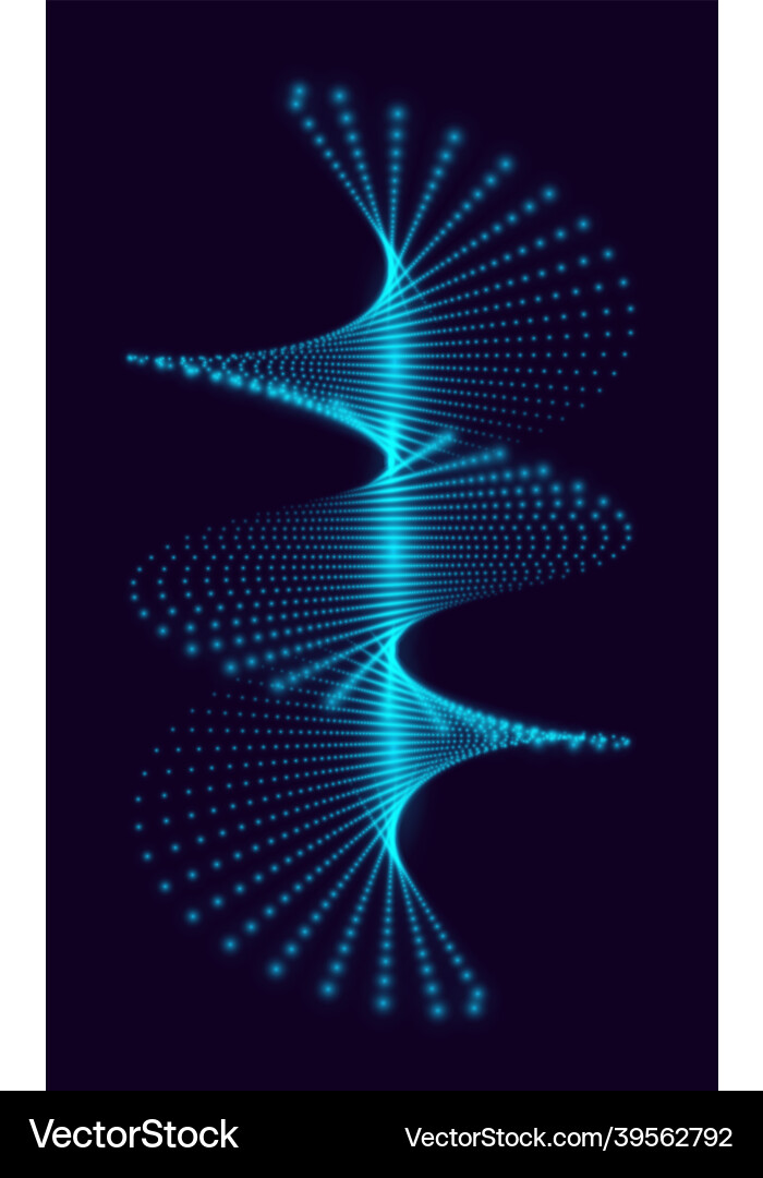 Abstract Particle Connection Vector Image