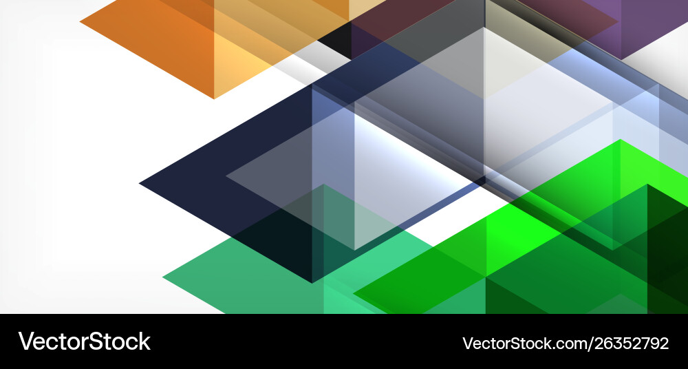 Abstract triangle pattern colorful backdrop Vector Image