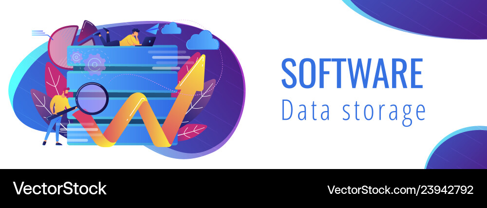 Big data tools header banner Big data tools header banner vector image