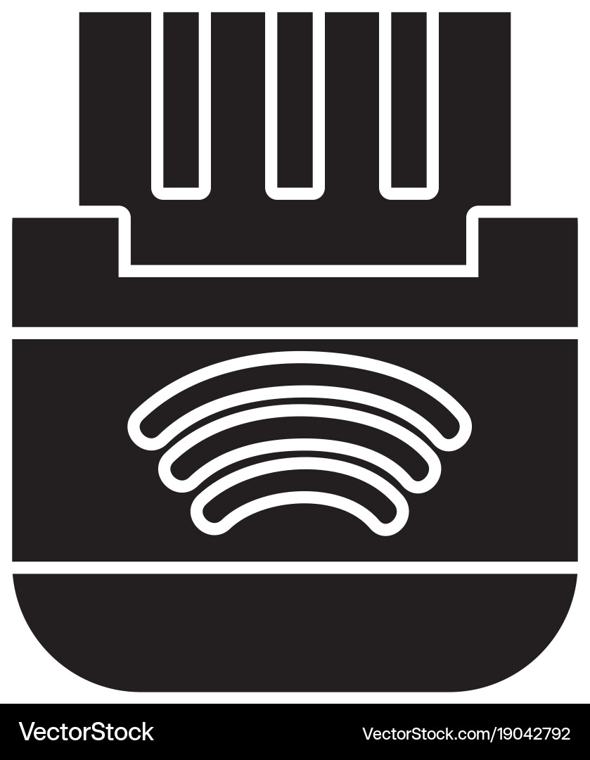 Contour usb memory technology to save data Vector Image