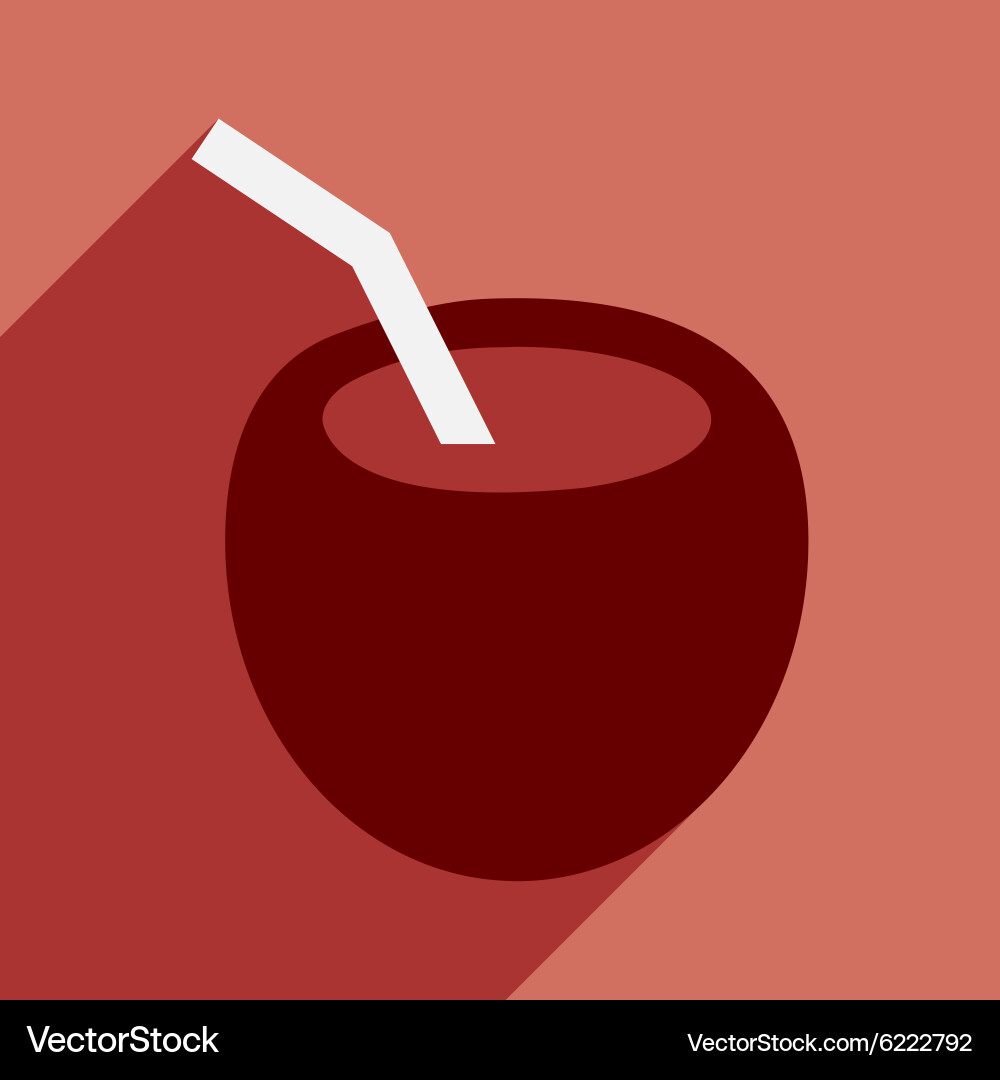 Flat with shadow icon and mobile application Vector Image