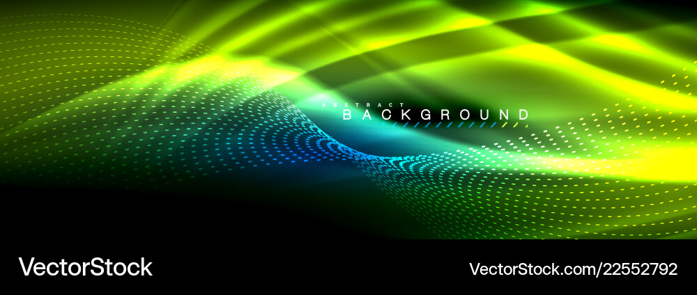 Liquid neon flowing waves glowing light lines Liquid neon flowing waves glowing light lines vector image