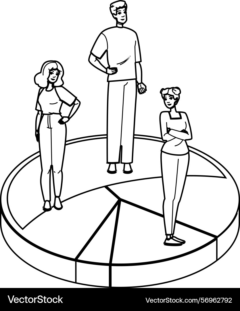 Target customer segmentation Vector Image