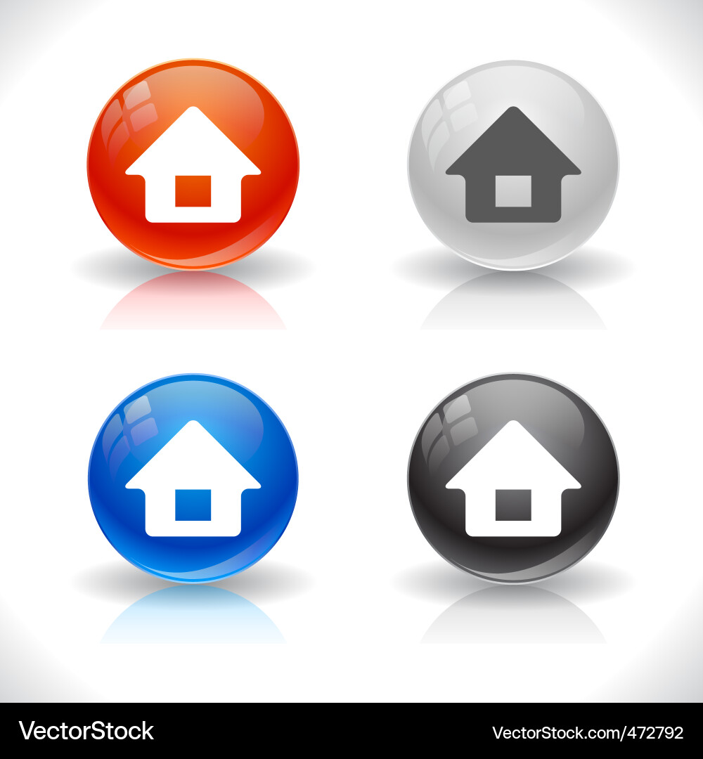 Website buttons Vector Image
