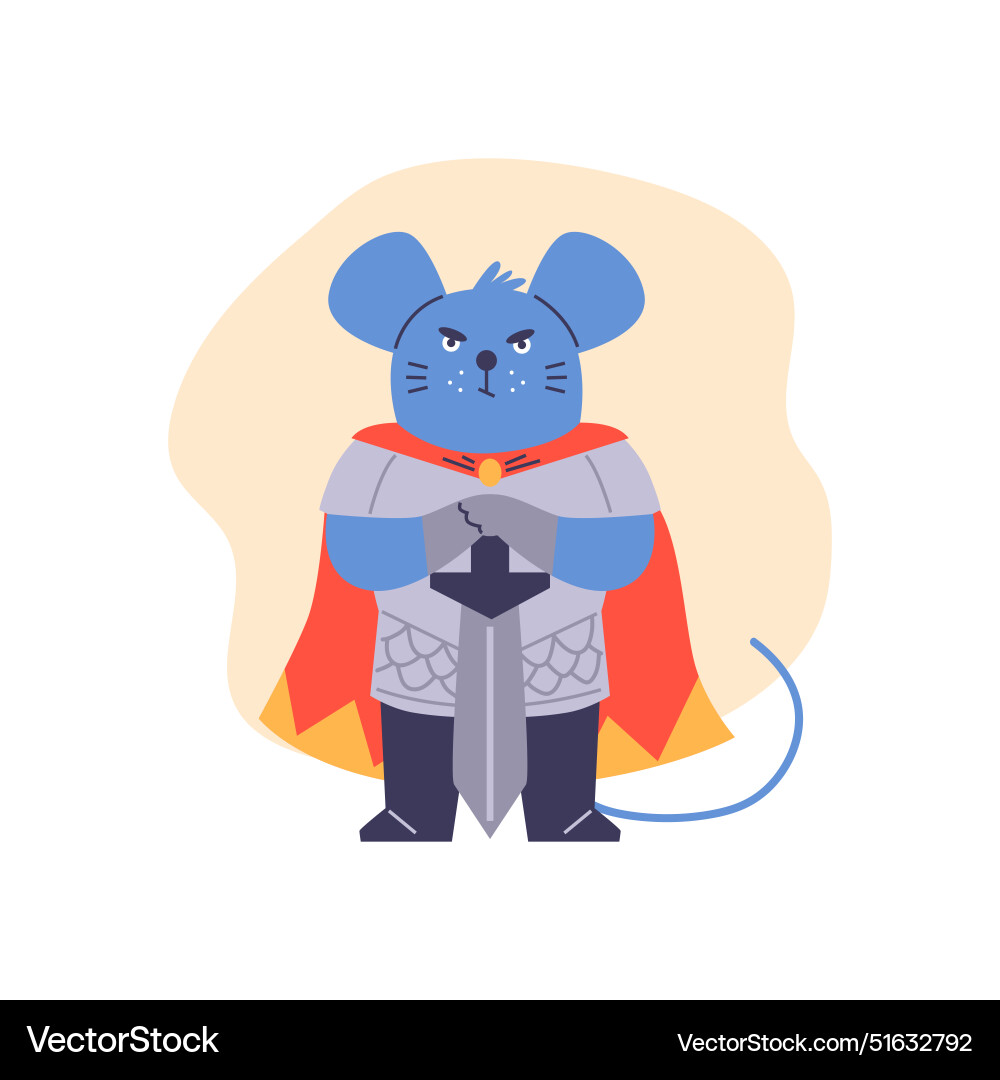 With a formidable mouse With a formidable mouse Vector Image