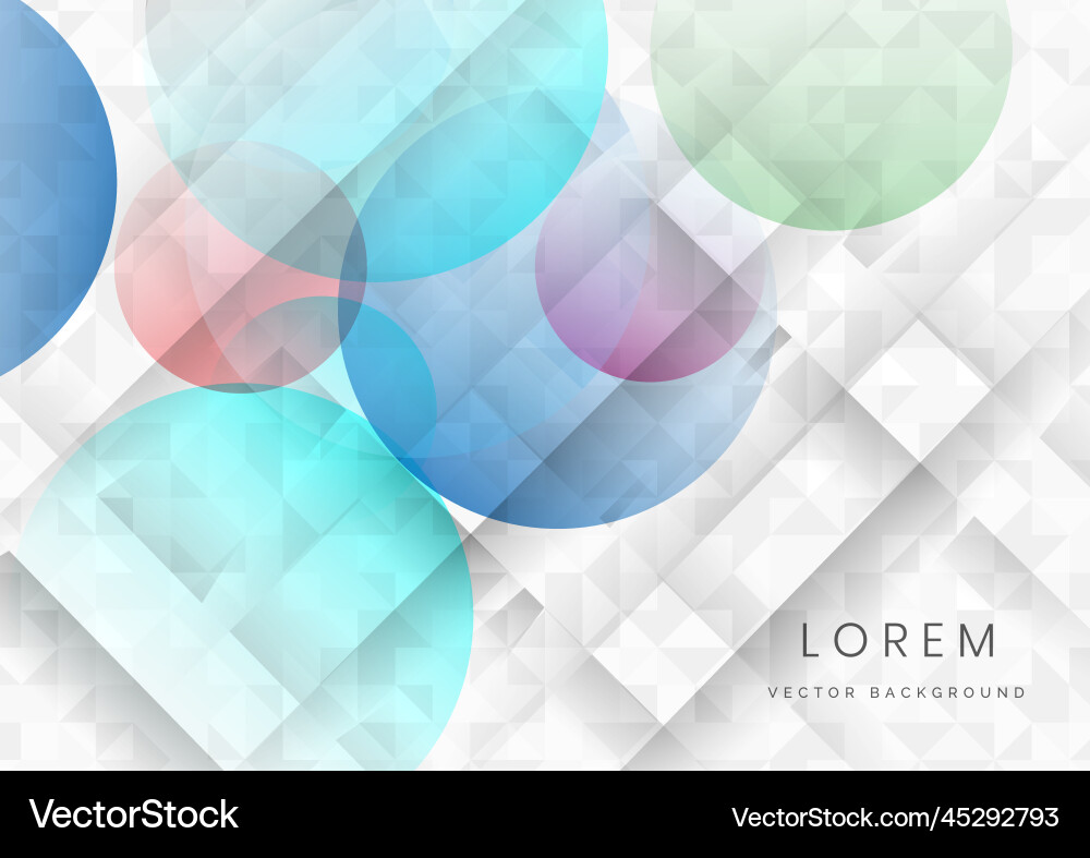 Abstract minimal colorful circles geometric Abstract minimal colorful circles geometric vector image