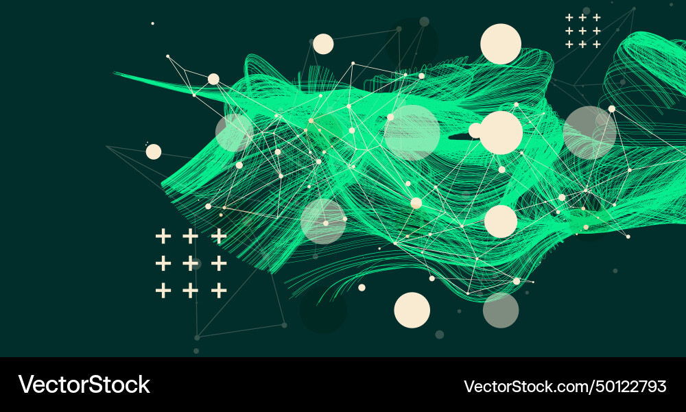Abstract wave lines design element for technology Abstract wave lines design element for technology vector image