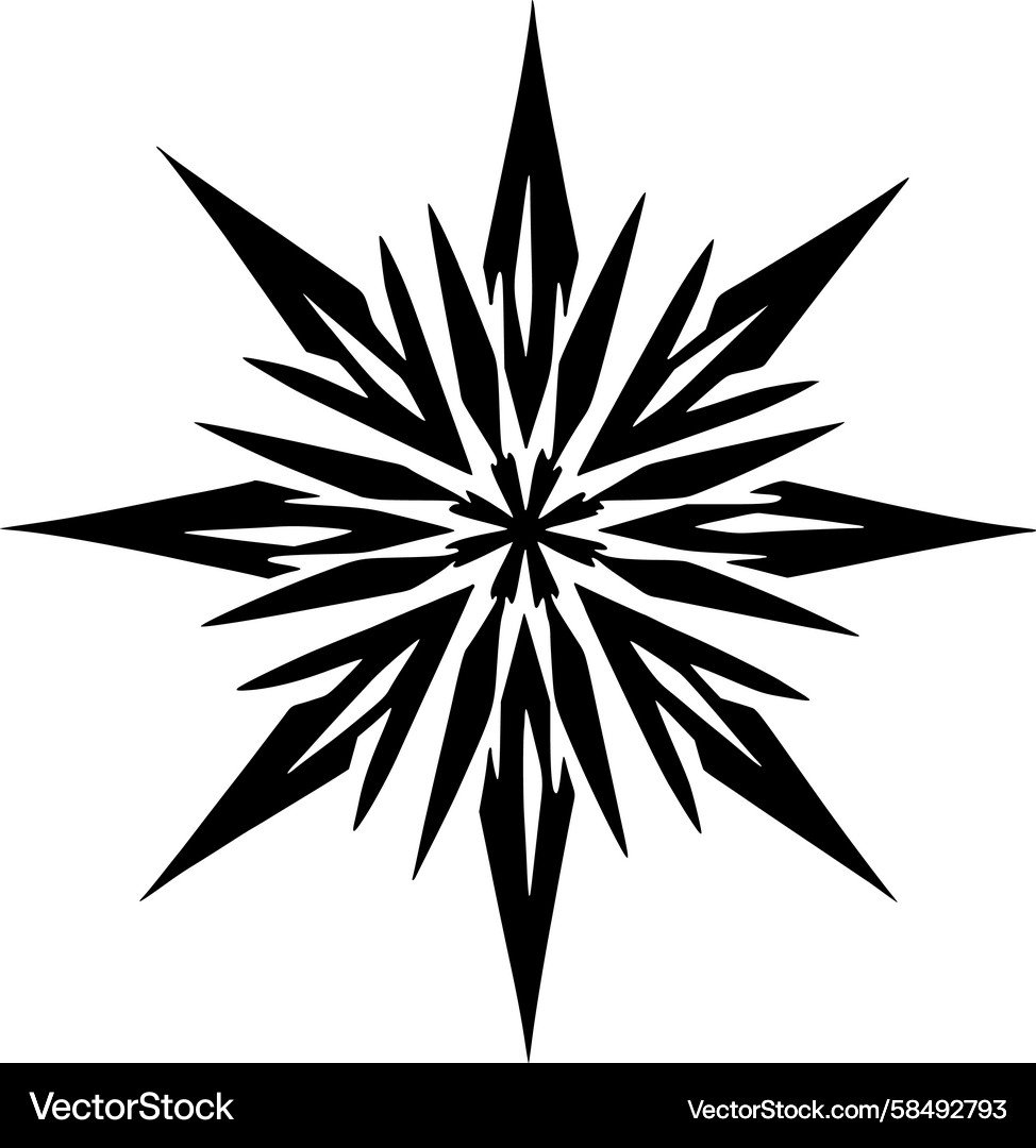 Angular Starburst Pattern Vector Image