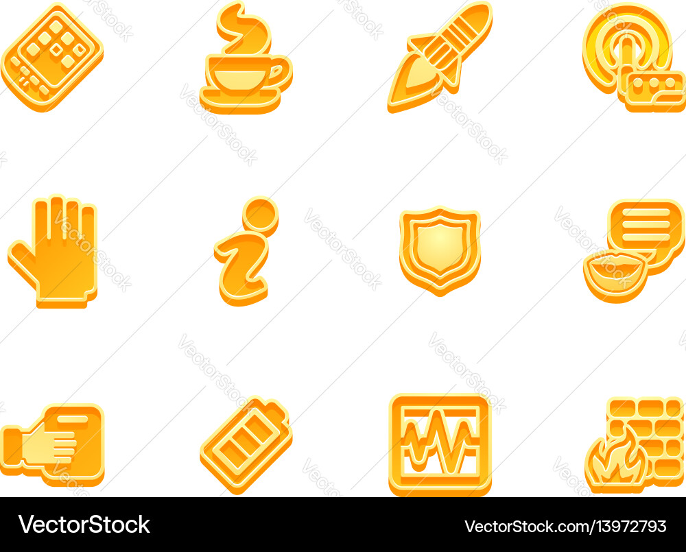 Application icon set Application icon set vector image