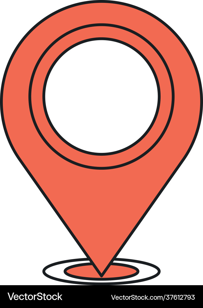 Gps navigation pointer vector image