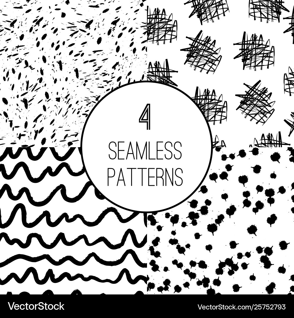 Seamless pattern collection Vector Image