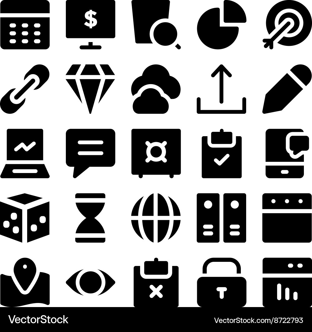 Seo und Marketing-Icons 6 Seo und Marketing-Icons 6 vektorbild