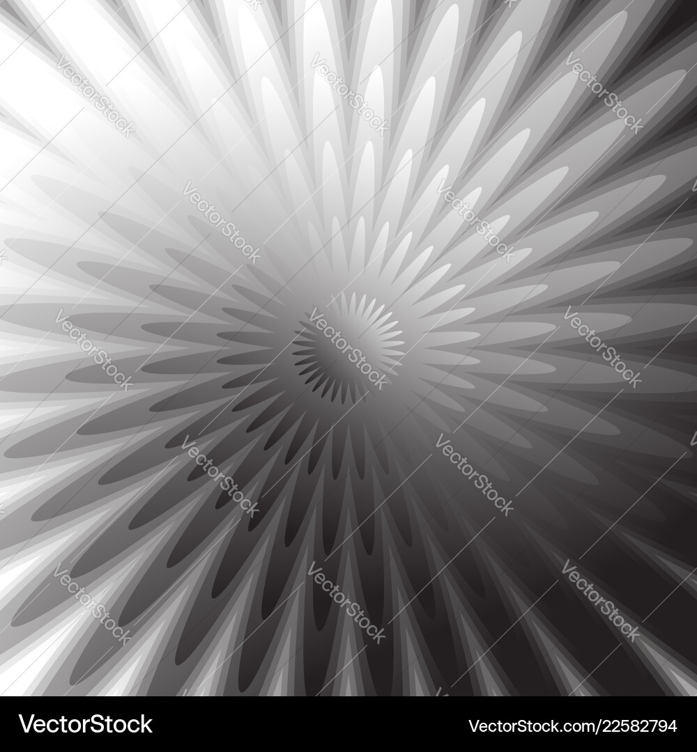 Abstract grayscale geometric background in square Vector Image