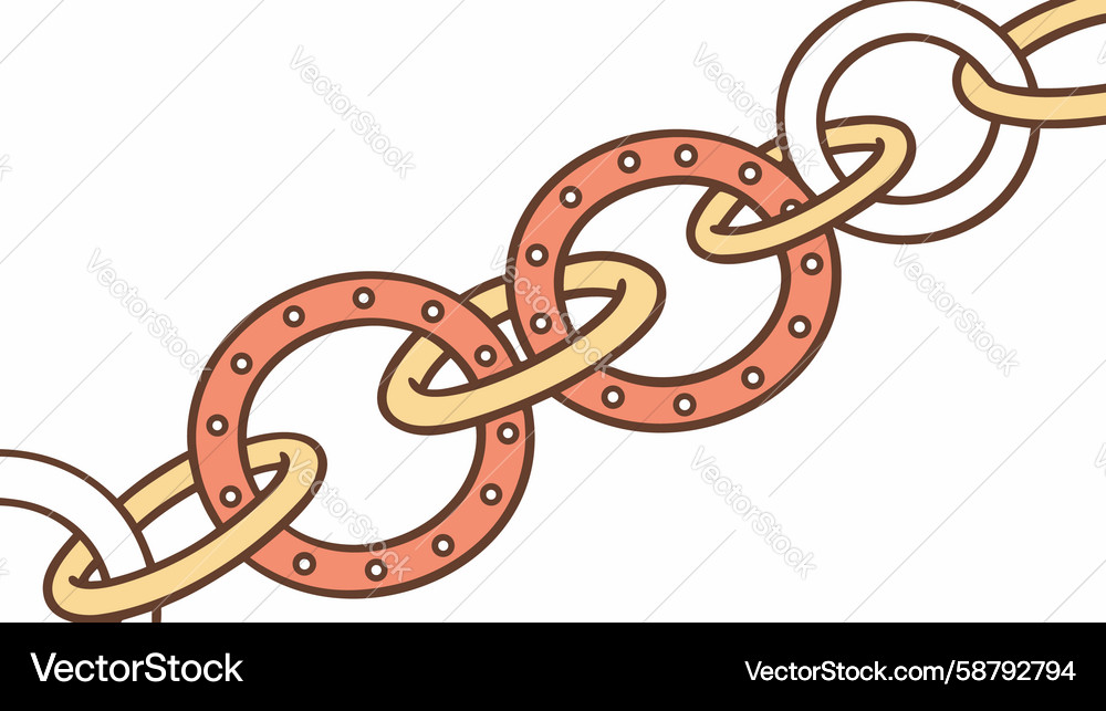 Elegant Chain Links Pattern Vector Image