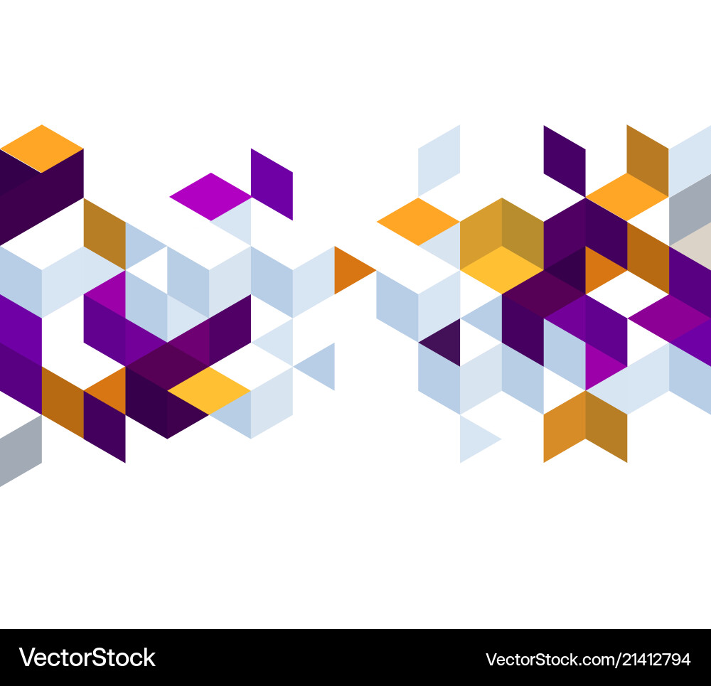 Geometric Cube Background vector image