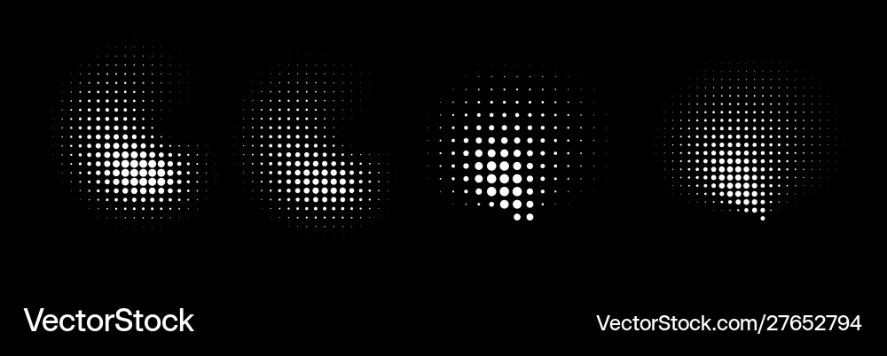 Halftone Dot Gradient Curve vector image
