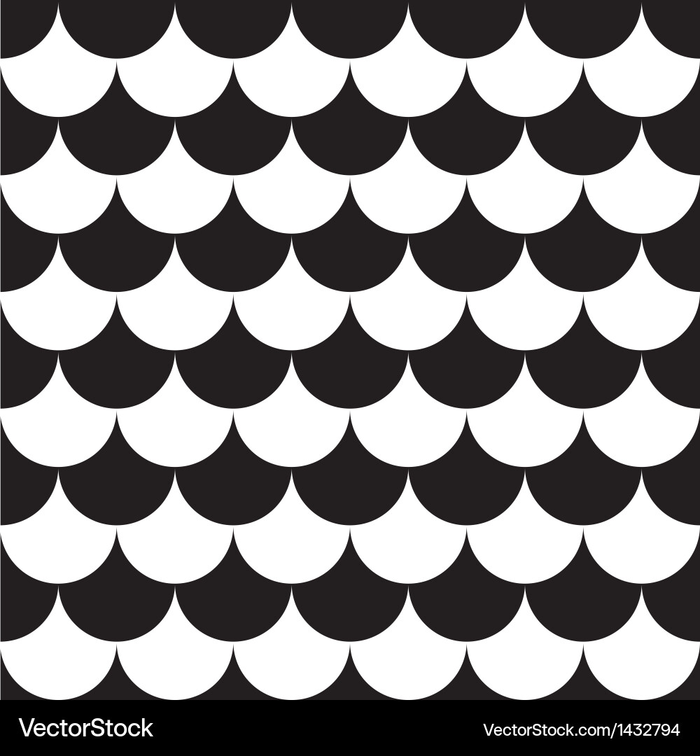 Retro Fish Scale Pattern vector image