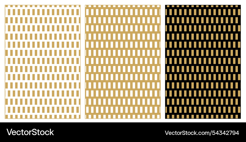 Set of patterns with crosses stripes lines Vector Image