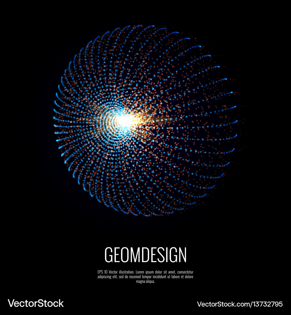 Abstract Particle Burst vector image