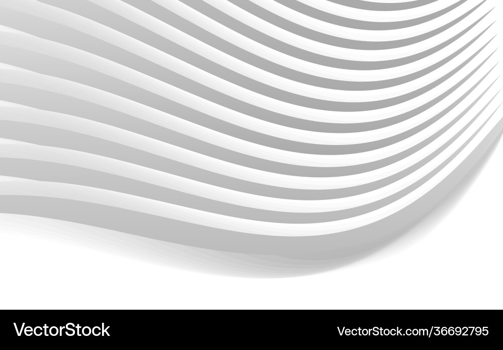 Abstract White Wave Background vector image