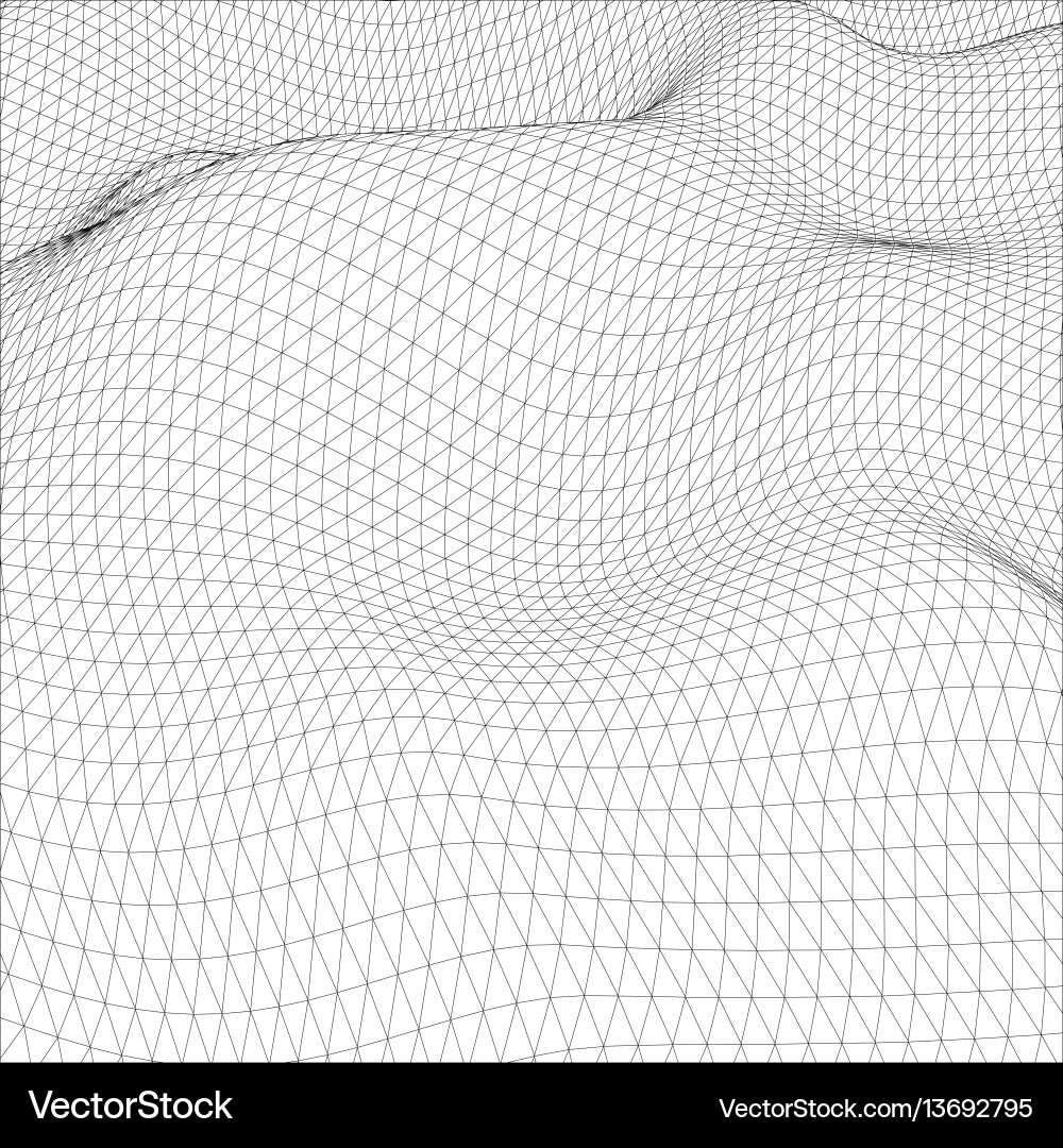 Abstract wire-frame grid Abstract wire-frame grid vector image