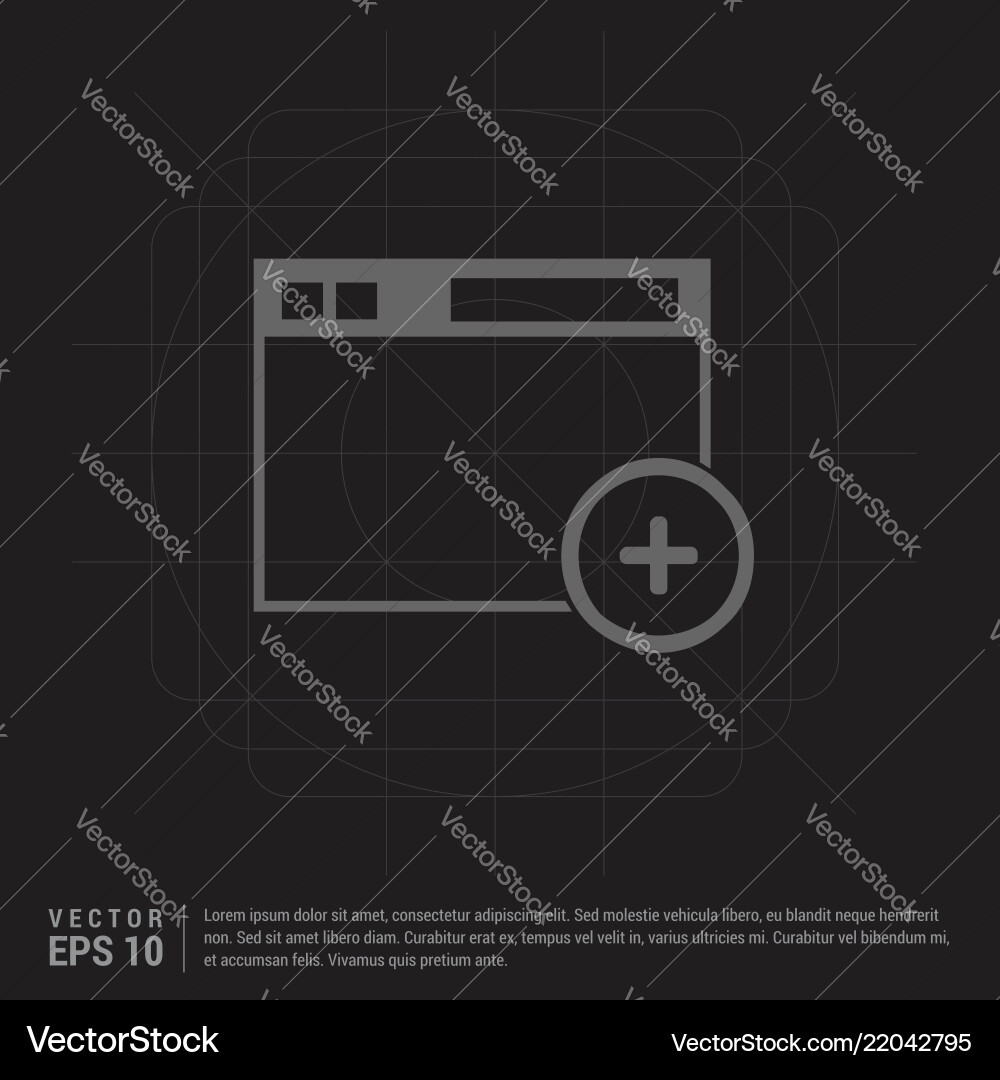 Add widget icon Add widget icon vector image