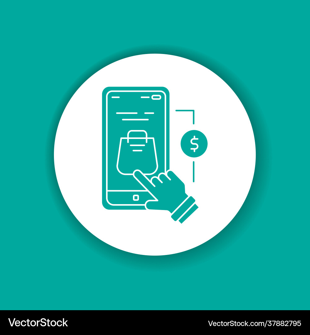 App purchase black line icon ui ux gui design App purchase black line icon ui ux gui design vector image