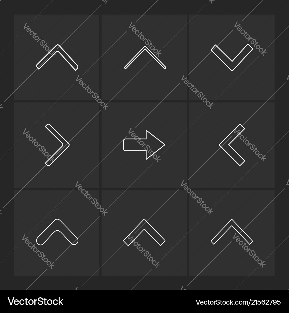 Arrows directions pointer arrow user vector image