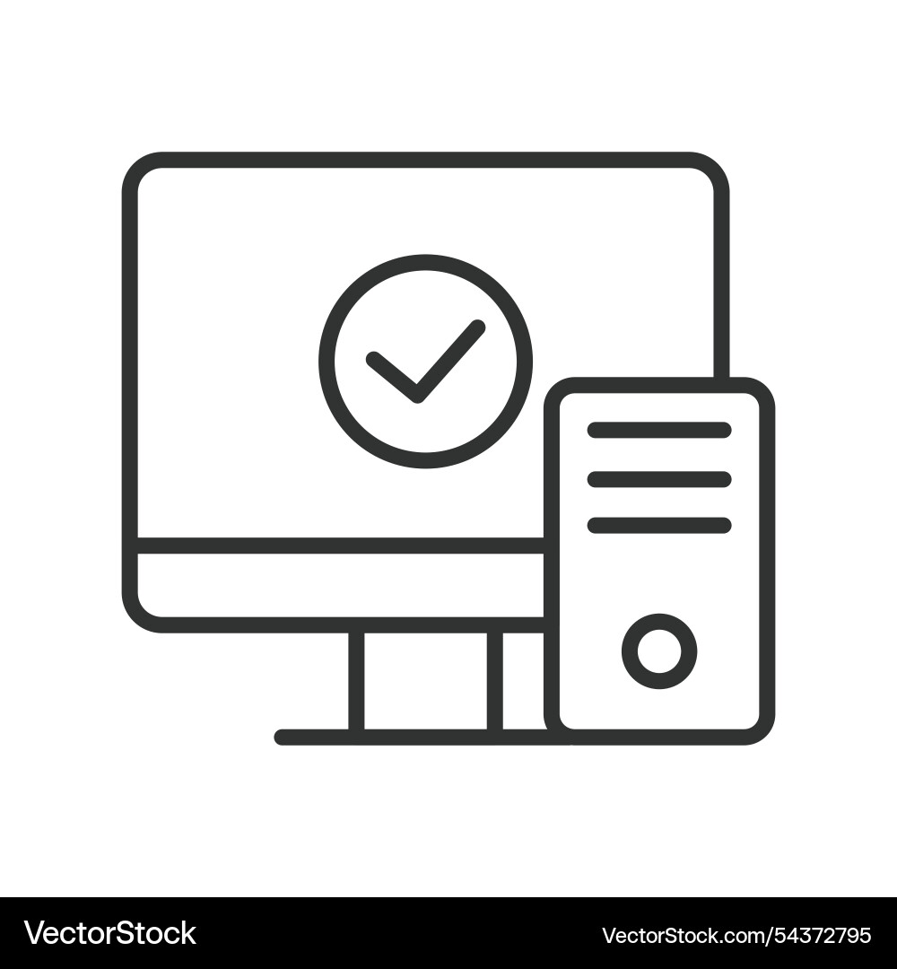 Computer System Unit Icon vector image