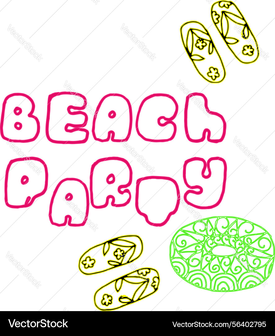 Elements of the composition in style Vector Image