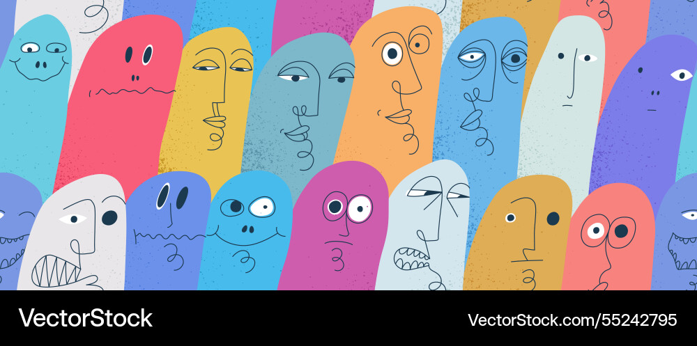 Funny weird ghosts seamless background nasty Funny weird ghosts seamless background nasty vector image