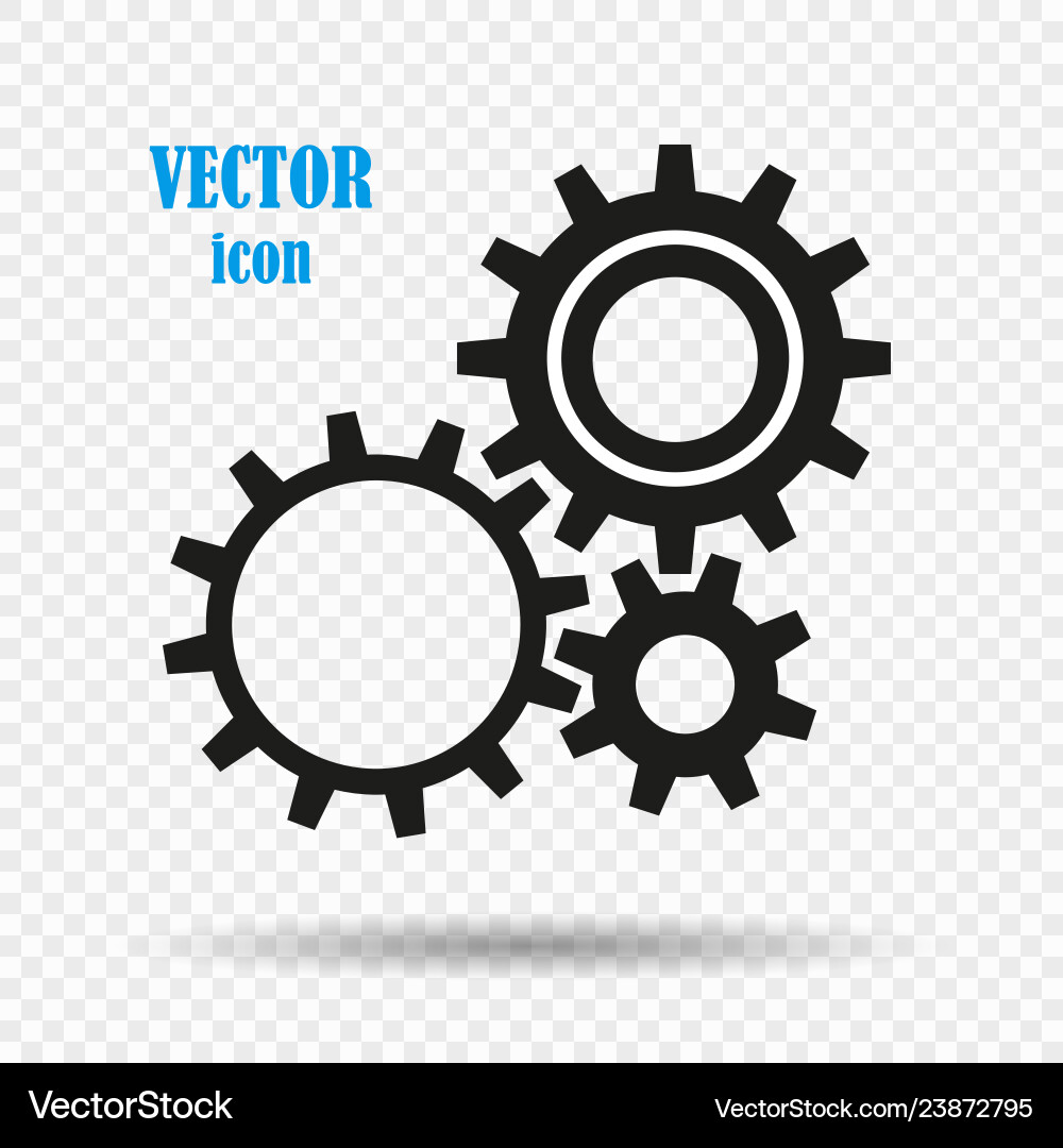 Gears the concept of mechanics robotics Gears the concept of mechanics robotics vector image