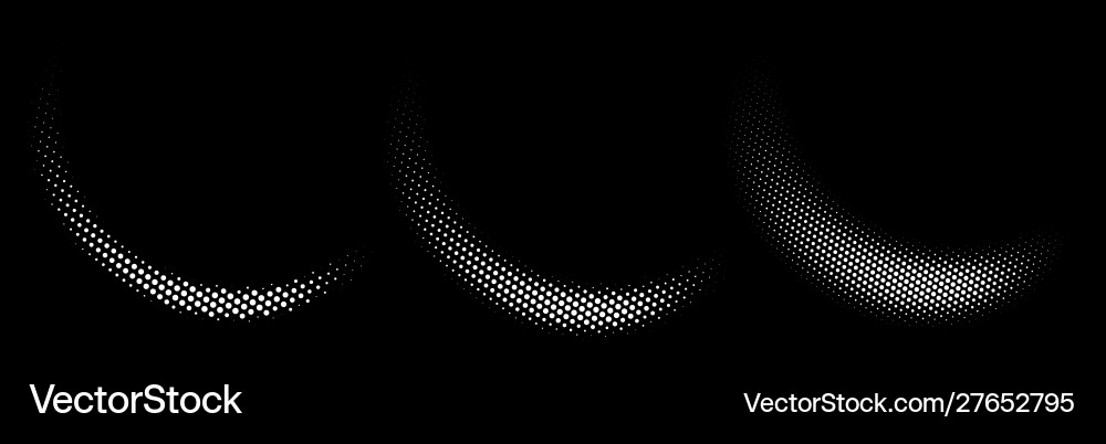 Halftone dots curve gradient pattern background vector image